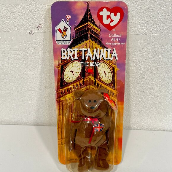 Ronald McDonald House Charities 1997 Britannia The Bear Ty Beanie Tag Error RARE - Picture 1 of 4